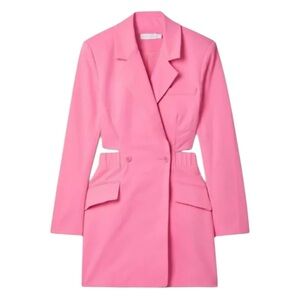 Jonathan Simkhai Kylo Cut Out Pink Blazer Mini Dress, NWT Size 6